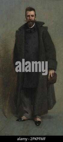 Portrait de William Merritt Chase entre 1881 et 1882 par James Carroll Beckwith Banque D'Images