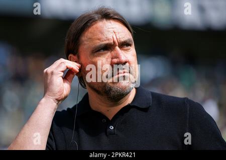 Monchengladbach, Allemagne. 09th avril 2023. Firo : 04/09/2023, football, 1st ligue, 1st Bundesliga, Saison 2022/2023, Borussia Monchengladbach - VfL Wolfsburg entraîneur Daniel Farke (Borussia Monchengladbach) portrait, crédit: dpa/Alay Live News Banque D'Images