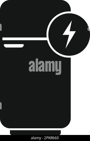 Symbole de réfrigérateur à engrenages vecteur simple. Service de réparation. Objet plus froid Illustration de Vecteur