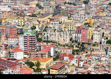 Italien, Neapel, Blick vom Castel Sant'Elmo Banque D'Images