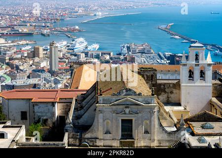 Italien, Neapel, Blick vom Castel Sant'Elmo Banque D'Images