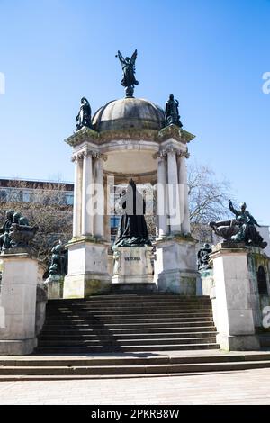 Queen Victoria Monument à Liverpool, Royaume-Uni Banque D'Images