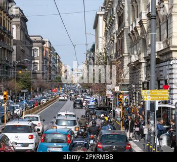 Italien, Neapel, Corso Umberto I., Blick von Westen Banque D'Images