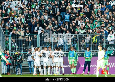 Monchengladbach, Allemagne. 09th avril 2023. firo : 04/09/2023, football, ligue 1st, ligue fédérale 1st, Saison 2022/2023, Borussia Monchengladbach - VfL Wolfsburg crédit: dpa/Alay Live News Banque D'Images