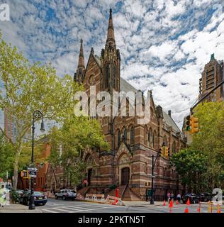 St. L'église épiscopale protestante d'Anne fait partie du quartier historique de Brooklyn Heights. Banque D'Images