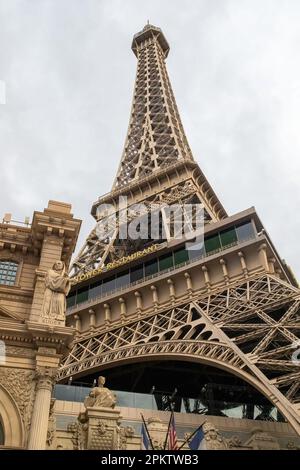 Restaurant de la Tour Eiffel à l'hôtel Paris sur Las Vegas Boulevard à Las Vegas, Nevada, Etats-Unis. Banque D'Images
