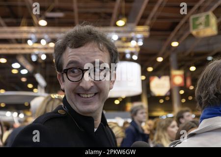 Paris, France. 15rd mars 2018. Cyrille Eldin, acteur français, animateur de télévision et chroniqueur, participe à l'édition 38th du salon du Livre 2018, Paris, Franc Banque D'Images