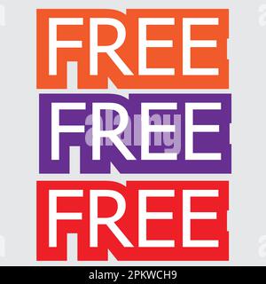 balise gratuite, signe gratuit, vecteur d'étiquette gratuit Illustration de Vecteur