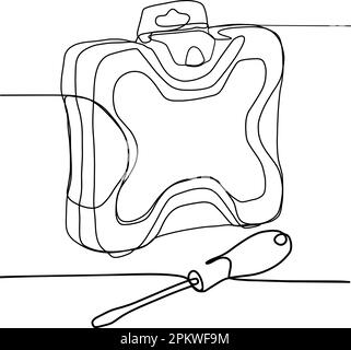 Pinces pour artisans. Outils sur fond noir et blanc. Pince, outil articulé. Outils à main pour différents types de matériaux. Mise en plan d'une ligne. Serrage et préhension à l'aide d'outils de frottement. Illustration de Vecteur