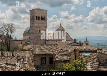 Cathédrale d'Assise à Assise, Italie Banque D'Images