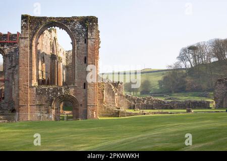 Ruines de l'abbaye de furness près de Barrow dans Furness Cumbria Banque D'Images