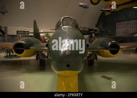 Gloster Meteor F8 au RAF Museum de Londres Banque D'Images
