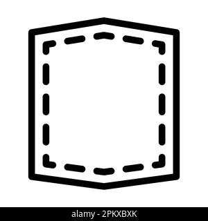 Icône Patch Vector Thick Line pour une utilisation personnelle et commerciale. Banque D'Images