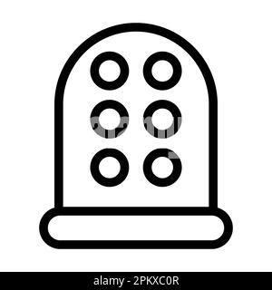 Icône Vector Thick Line pour une utilisation personnelle et commerciale. Banque D'Images
