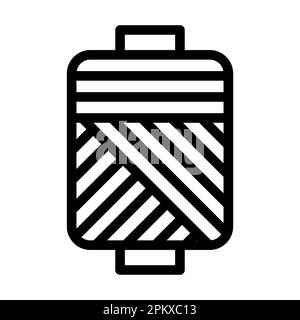 Icône de ligne épaisse vectorielle bobine pour usage personnel et commercial. Banque D'Images