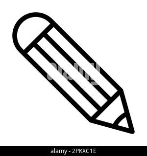 Icône crayon Vector Thick Line pour une utilisation personnelle et commerciale. Banque D'Images