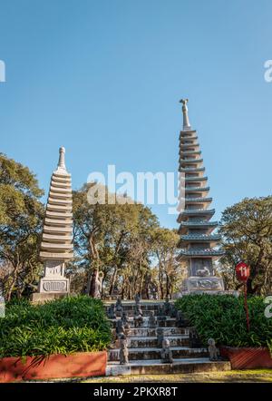 Partie du jardin Bacalhoa Bouddha eden à bombarral Portugal le plus grand jardin oriental d'Europe Banque D'Images