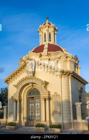 Malte, Floriana - vue extérieure de la chapelle dédiée à notre-Dame de Lourdes construite en 1706. Banque D'Images