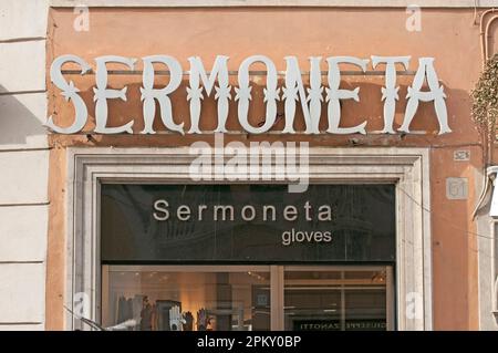 Boutique Sermoneta à Piazza di Spagna, Rome, Italie Banque D'Images