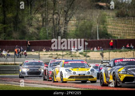 11 TIERCE Corentin FRA, LÉMERET Stéphane FRA, CMR, Alpine A110 GT4, ARGENT, Au cours de la ronde 1st du Championnat de France FFSA GT - GT4 France 2023, de 7 avril à 10, 2023 sur le circuit Paul Armagnac, à Nogaro, France - photo Grégory Lenormand/DPPI crédit: DPPI Media/Alamy Live News Banque D'Images