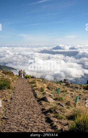 Vue de Pico do Areeiro, Madère Banque D'Images