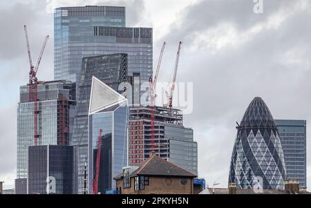 Londres, Royaume-Uni. 30th octobre 2022. Des gratte-ciels se trouvent dans le centre de Londres. Credit: Jan Woitas/dpa/Alay Live News Banque D'Images