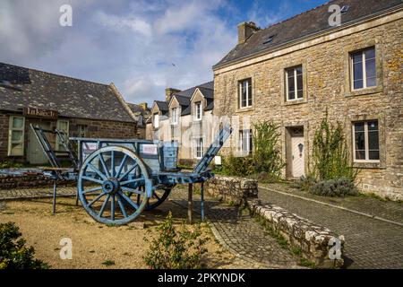 Les rues vides de Locronan, Bretagne, France Banque D'Images