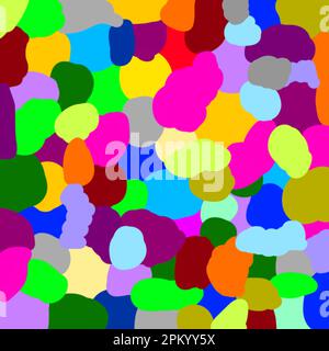 Arrière-plan de blob multicolore abstrait Banque D'Images