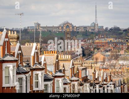 Alexandra Palace à Londres Borough de Haringey vu de loin Banque D'Images