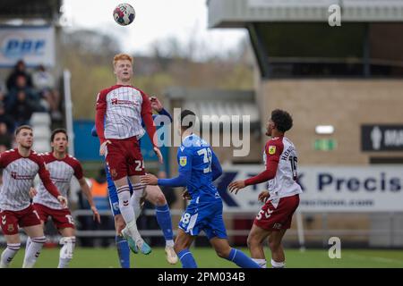 Northampton, Royaume-Uni. 10th avril 2023. Ryan Haynes de Northampton Town lors de la deuxième partie du match Sky Bet League 2 entre Northampton Town et Gillingham au PTS Academy Stadium, Northampton, le lundi 10th avril 2023. (Photo : John Cripps | MI News) Credit : MI News & Sport /Alay Live News Banque D'Images