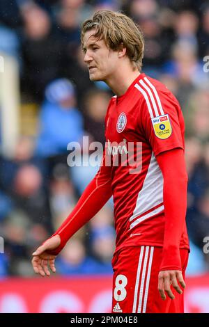 Tommy Leigh #8 d'Accrington Stanley lors du match Sky Bet League 1 Sheffield mercredi contre Accrington Stanley à Hillsborough, Sheffield, Royaume-Uni, 10th avril 2023 (photo de Ben Roberts/News Images) Banque D'Images