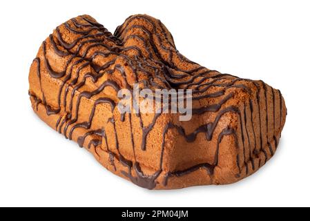 Gâteau de branche de printemps, gâteau de pâques, isolé sur blanc avec un chemin d'écrêtage Banque D'Images