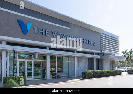 Un magasin Vitamin Shoppe à Sarasota, Floride, États-Unis. Banque D'Images