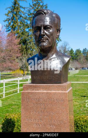 États-Unis New York NY Hyde Park FDR Springwood Estate National Historic site Franklin Delano Roosevelt Accueil et causeuse Banque D'Images