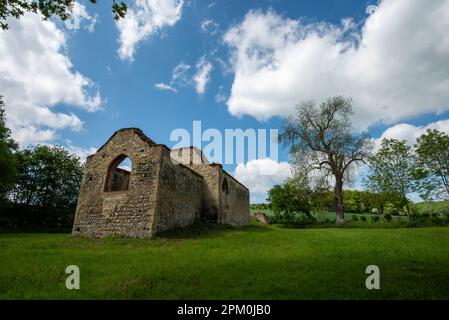 St. Ruine de l'église James, Bix Banque D'Images