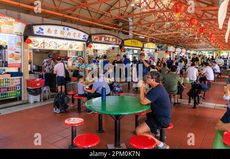 Maxwell Food Center, Chinatown, Singapour Banque D'Images