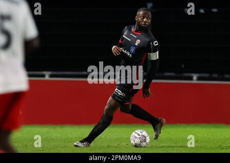 Utrecht, pays-Bas. 10th avril 2023. UTRECHT, PAYS-BAS - AVRIL 10: Lorenzo pique du TOP OSS pendant le match Keuken Kampioen Divisiie entre Jong FC Utrecht et TOP OSS au complexe sportif Zoudenbalch sur 10 avril 2023 à Utrecht, pays-Bas (photo de Ben gal/Orange Pictures) crédit: Orange pics BV/Alay Live News Banque D'Images