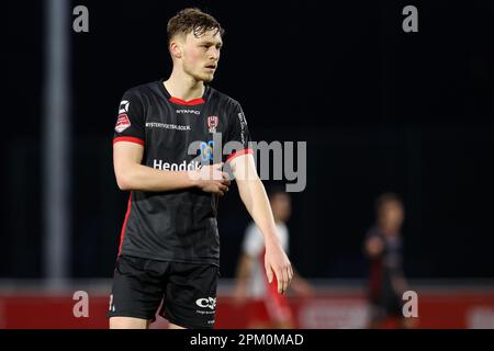 Utrecht, pays-Bas. 10th avril 2023. UTRECHT, PAYS-BAS - AVRIL 10: Arthur Allemeersch de HAUT OSS pendant le match Keuken Kampioen Divisiie entre Jong FC Utrecht et HAUT OSS au complexe sportif Zoudenbalch sur 10 avril 2023 à Utrecht, pays-Bas (photo de Ben gal/Orange Pictures) crédit: Orange pics BV/Alay Live News Banque D'Images