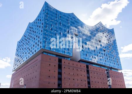 Elbe Philharmonic Hall, Sandtor Harbour, HalfenCity Quarter, Hambourg, région métropolitaine de Hambourg, République fédérale d'Allemagne Banque D'Images