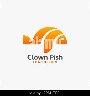 Logo Clown Fish Illustration de Vecteur