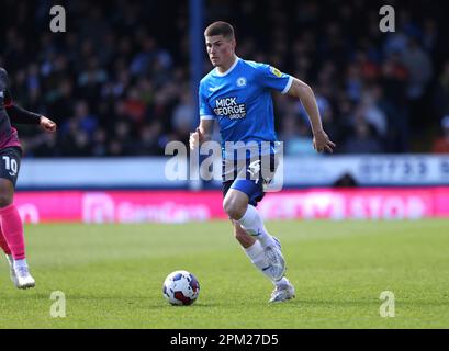 Peterborough, Royaume-Uni. 10th avril 2023. Ronnie Edwards (pu) au Peterborough United contre Exeter City EFL League One, au Weston Homes Stadium, Peterborough, Cambridgeshire. Crédit : Paul Marriott/Alay Live News Banque D'Images