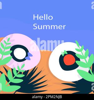 Bannière de la vente d'été Illustration de Vecteur