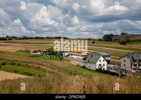 Ferme village campagne paysage nature paysage Banque D'Images