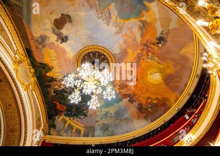 France, Paris, le théâtre de la Comédie française situé au Palais Royal, la salle Richelieu Banque D'Images