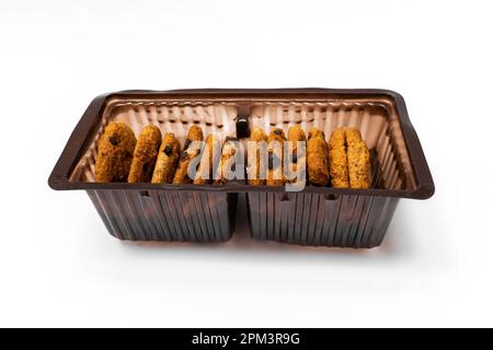 Cookies isolé sur fond blanc. Banque D'Images