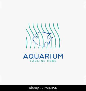 Motif algues et poisson Illustration de Vecteur
