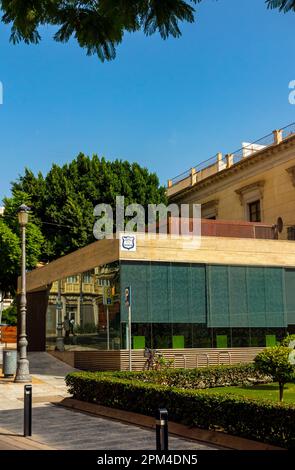 Extérieur du Musée de la Guerre civile ou Refugios de la Guerra civil à Almeria Andalousie sud de l'Espagne qui contient des refuges et des tunnels souterrains. Banque D'Images
