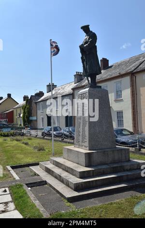 War Memorial à Llandovery, pays de Galles, Royaume-Uni Banque D'Images