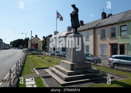 War Memorial à Llandovery, pays de Galles, Royaume-Uni Banque D'Images