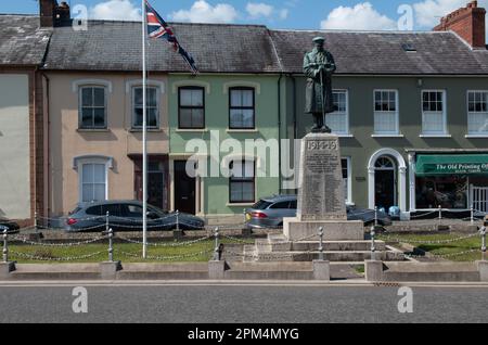 War Memorial à Llandovery, pays de Galles, Royaume-Uni Banque D'Images